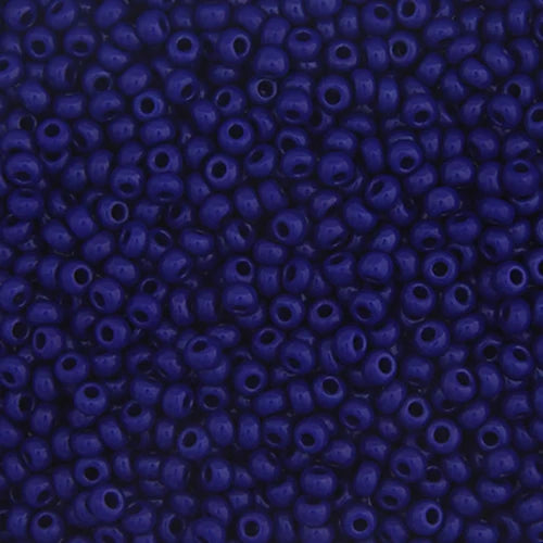 Czech Seed Bead, 10/0 (Opaque Dark Royal Blue)