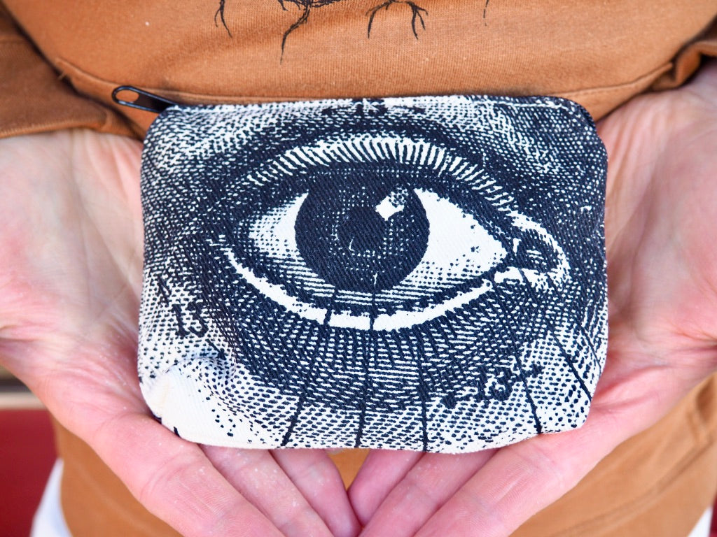 Canvas Silkscreen Mini Pouch - Shakti