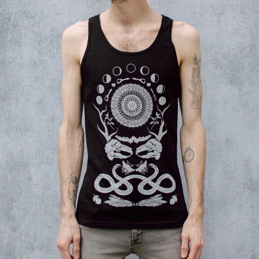 Rabbit Skull Collage Unisex Tank - Shakti