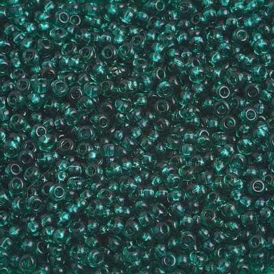 Czech Seed Bead, 10/0 (Trans. Teal) - Shakti