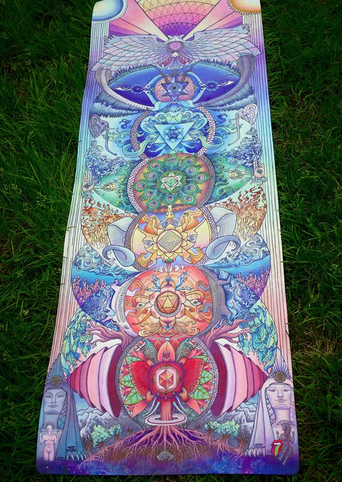 "WAKING LIFE" Yoga Mat By: Danielle Caners - Shakti