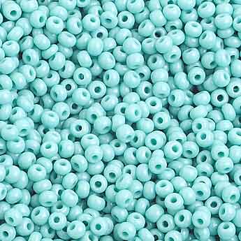 Czech Seed Bead, 10/0 (Opaque Turquoise) - Shakti