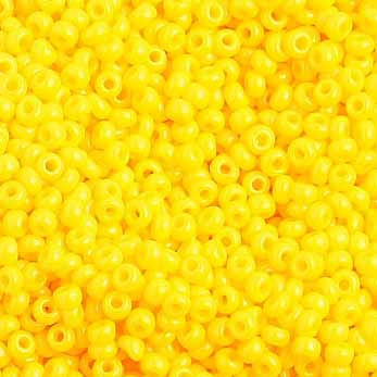 Czech Seed Bead, 10/0 (Opaque Gold Yellow) - Shakti