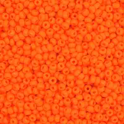 Czech Seed Bead, 10/0 (Opaque Light Orange) - Shakti