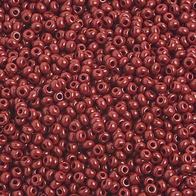 Czech Seed Bead, 10/0 (Opaque Medium Brown) - Shakti