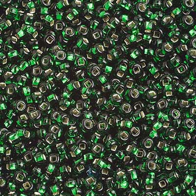 Czech Seed Bead, 10/0 (S/L Green) - Shakti