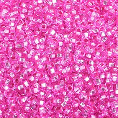 Czech Seed Bead, 10/0 (S/L Dyed [Rose] Mauve)