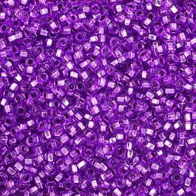 Czech Seed Bead, 10/0 (S/L Dyed Mauve) - Shakti