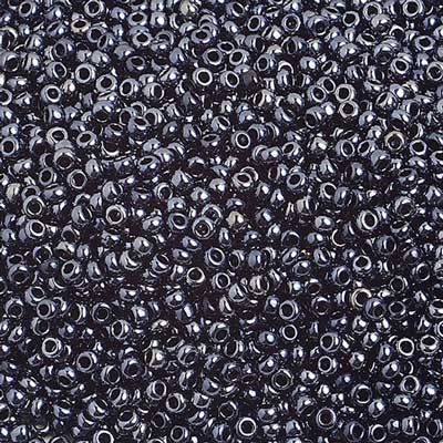 Czech Seed Bead, 10/0 (Metallic Gunmetal) - Shakti