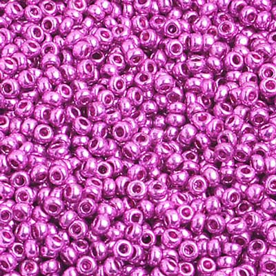 Czech Seed Bead, 10/0 (Metallic Fuchsia) - Shakti