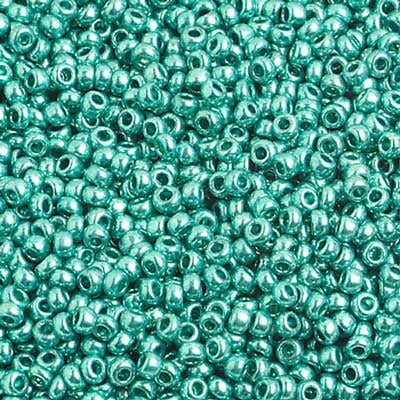 Czech Seed Bead, 10/0 (Metallic Green) - Shakti