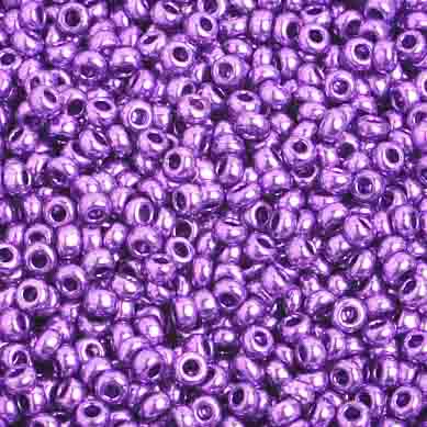 Czech Seed Bead, 10/0 (Metallic Purple Solgel)