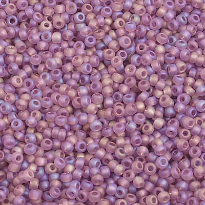 Czech Seed Bead, 10/0 (Trans. Light Amethyst Matte AB) - Shakti