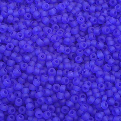 Czech Seed Bead, 10/0 (Trans. Dark Blue Matte) - Shakti