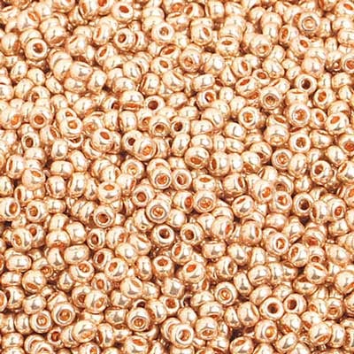 Czech Seed Bead, 10/0 (Metallic Gold Solgel) - Shakti