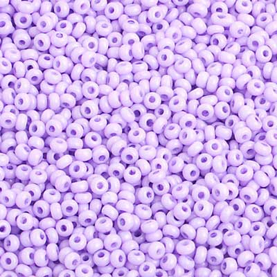 Czech Seed Bead, 10/0 (Dyed Chalk Purple Solgel) - Shakti