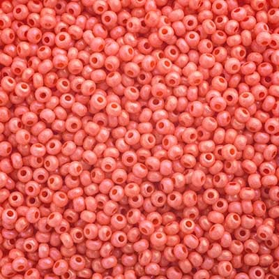 Czech Seed Bead, 10/0 (Chalk Pink Rainbow Solgel) - Shakti