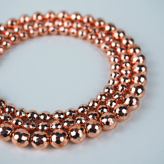 Titanium-Plated Hematite (Rose Gold) - Shakti