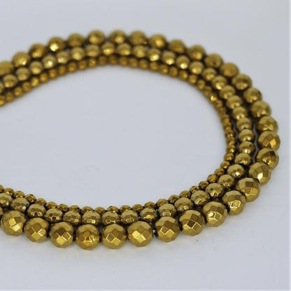 Titanium-Plated Hematite (Gold) - Shakti