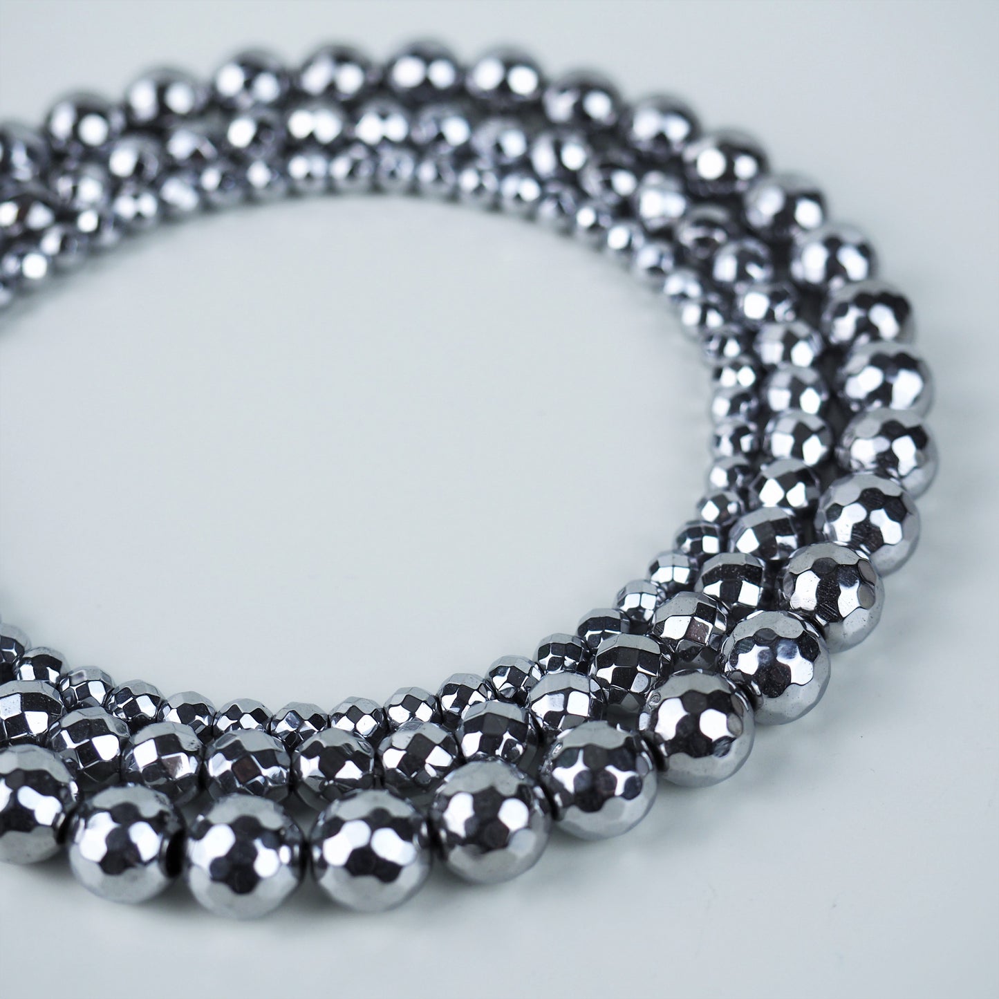 Titanium-Plated Hematite (Silver) - Shakti