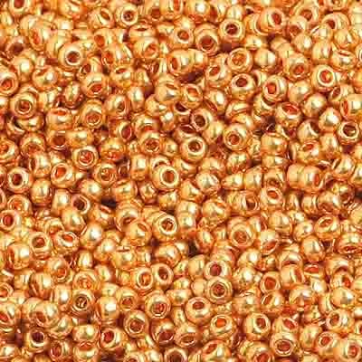 Czech Seed Bead, 10/0 (Metallic Gold) - Shakti