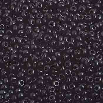 Czech Seed Bead, 10/0 (Opaque Black) - Shakti