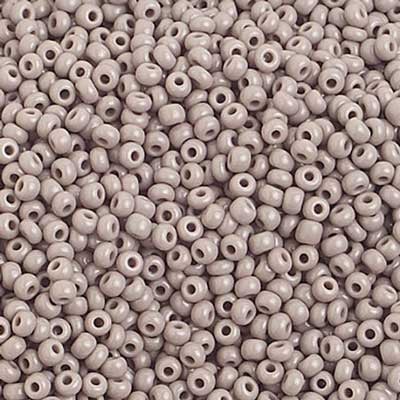 Czech Seed Bead, 10/0 (Opaque Grey) - Shakti