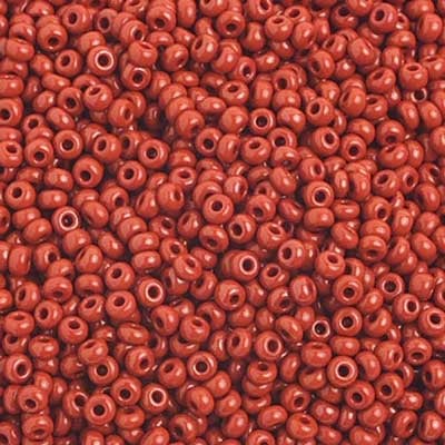 Czech Seed Bead, 10/0 (Opaque Light Brown) - Shakti