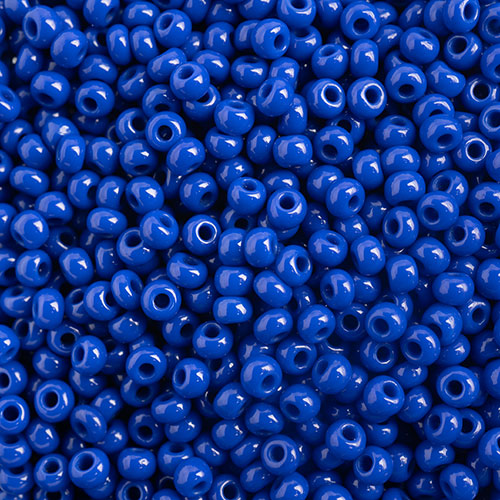 Czech Seed Bead, 10/0 (Opaque Dark Royal Blue) - Shakti