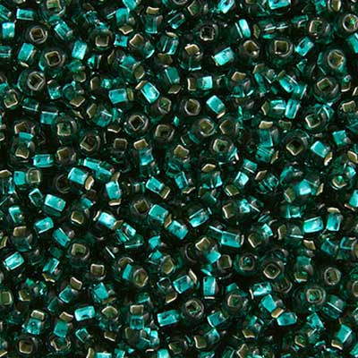 Czech Seed Bead, 10/0 (S/L Teal Green) - Shakti