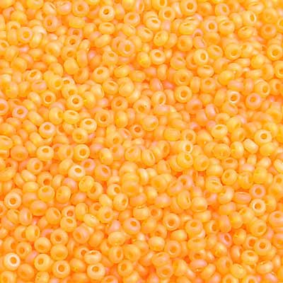 Czech Seed Bead, 10/0 (Trans. Gold Yellow Matte AB) - Shakti