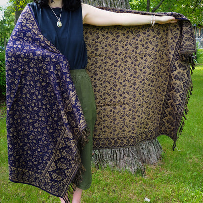 Shawl, Navy - Shakti