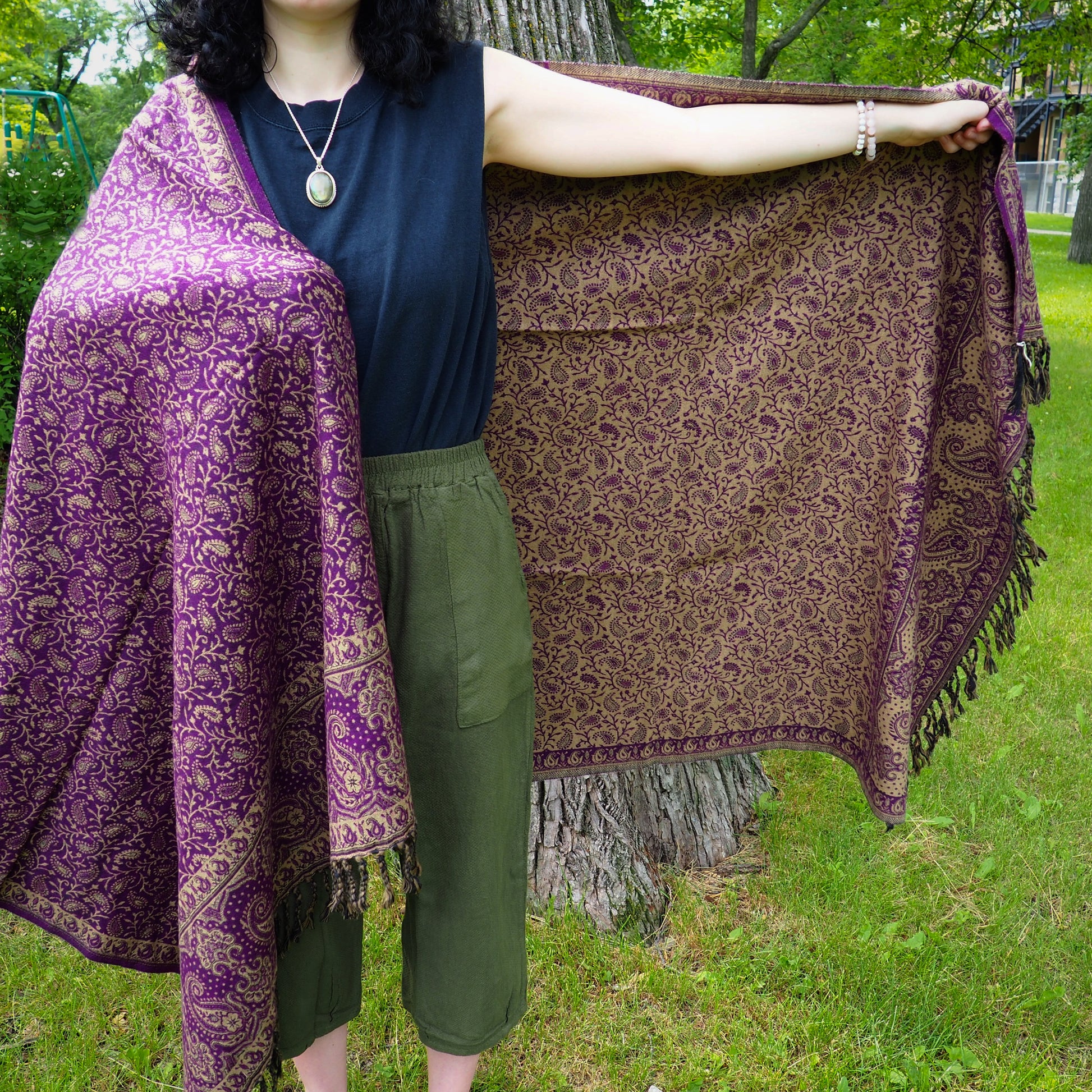 Shawl, Violet - Shakti