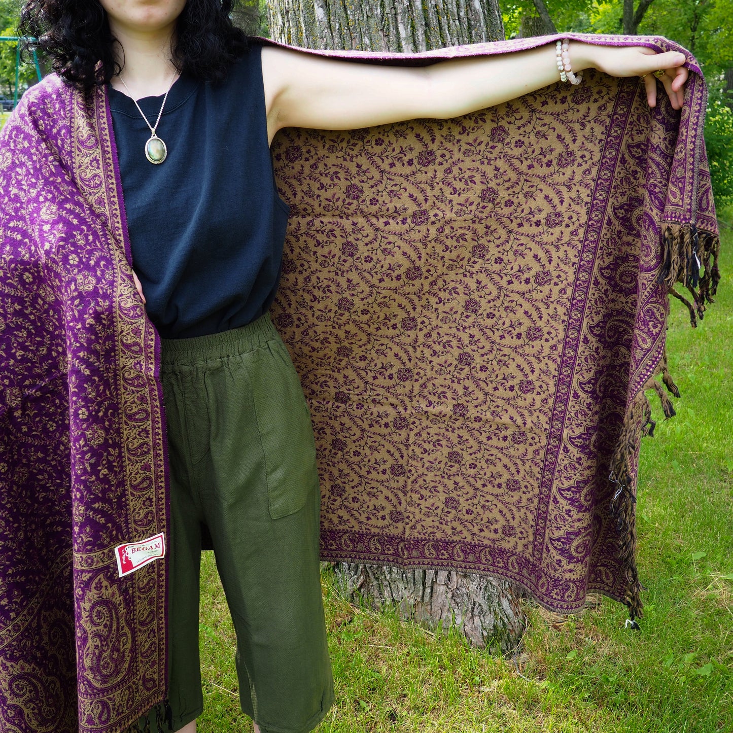 Shawl, Violet - Shakti