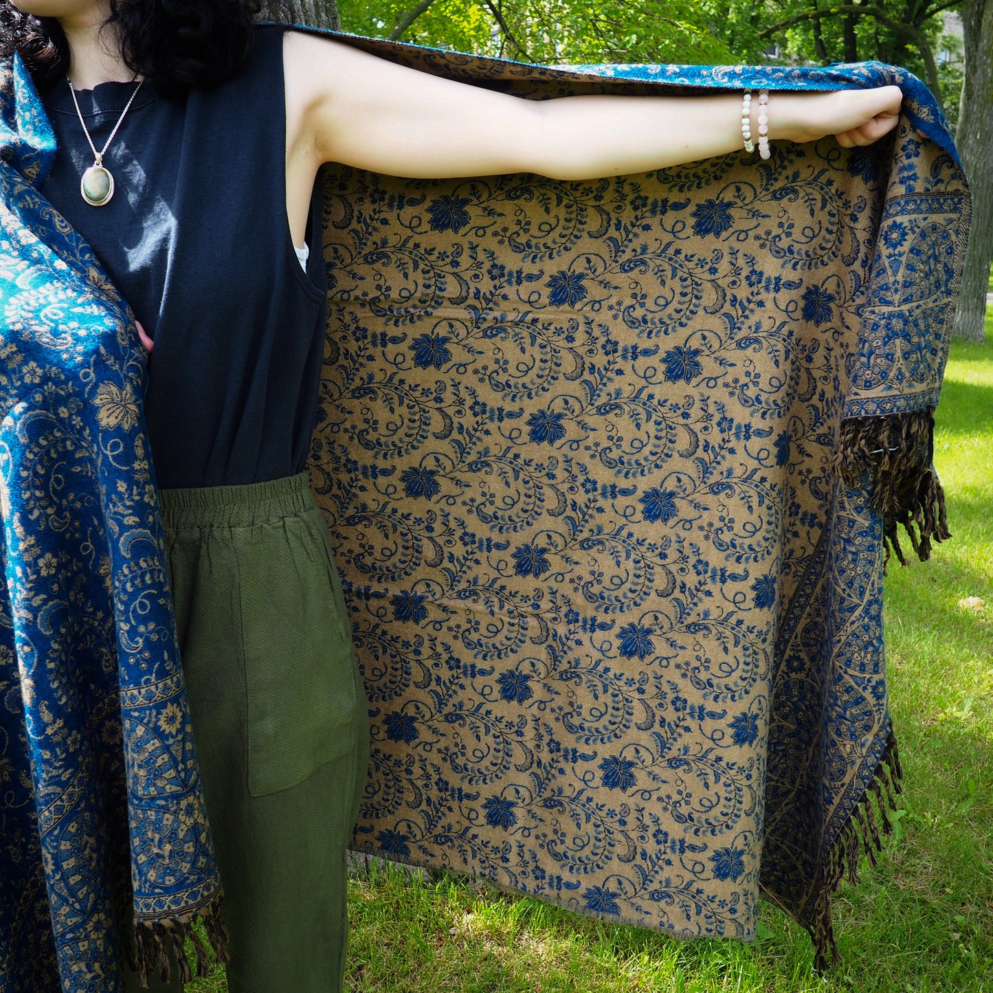 Shawl, Cobalt - Shakti