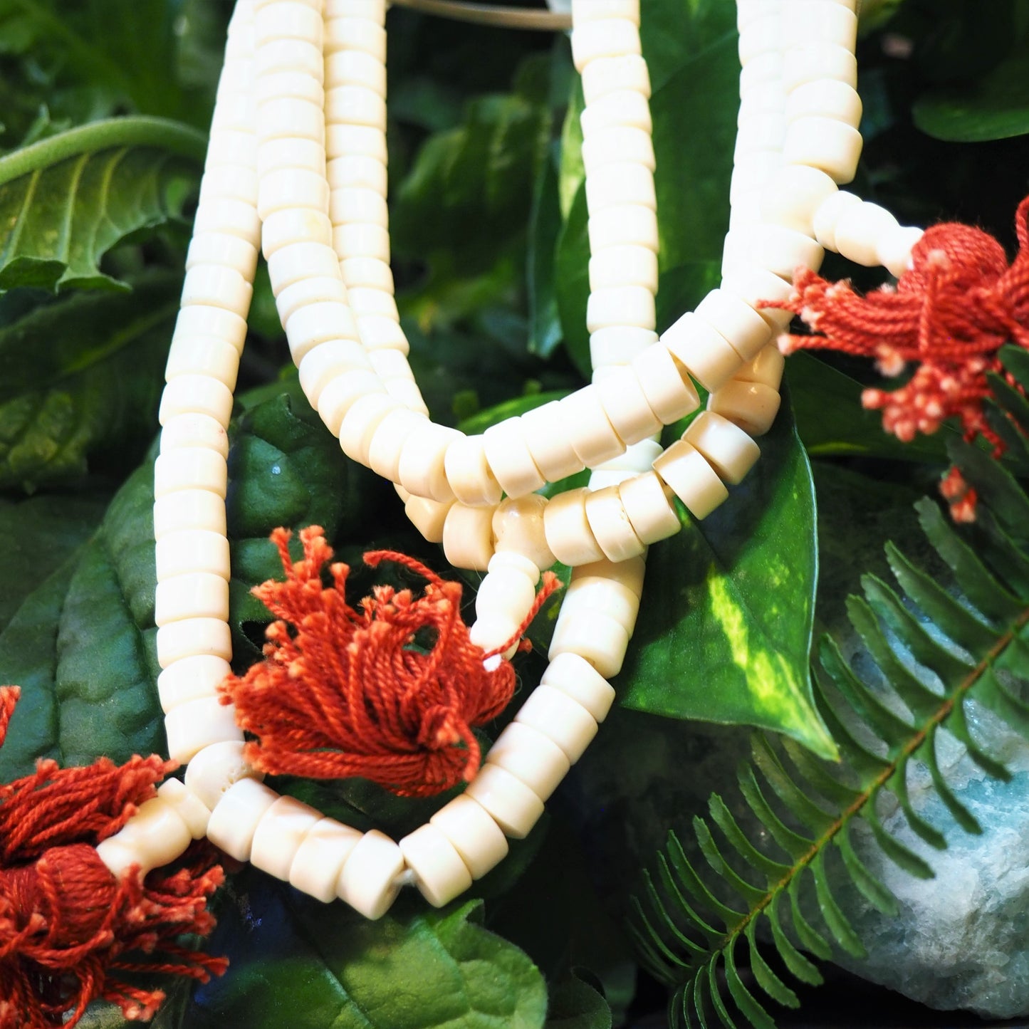 White Bone Mala - Heishi - Shakti