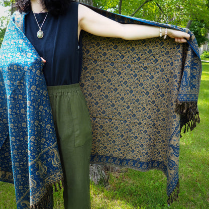 Shawl, Cobalt - Shakti