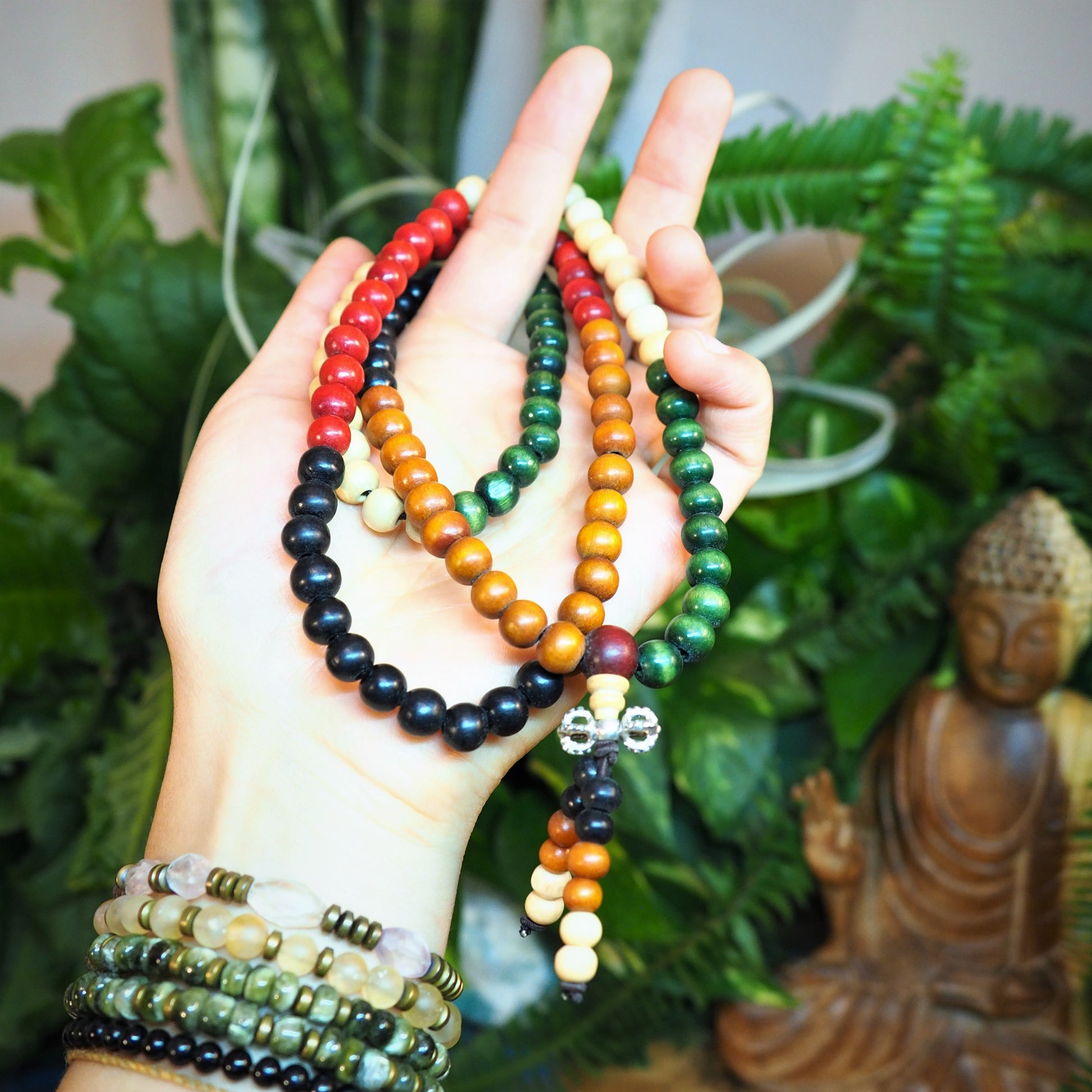 Colourful Wood Mala - Shakti