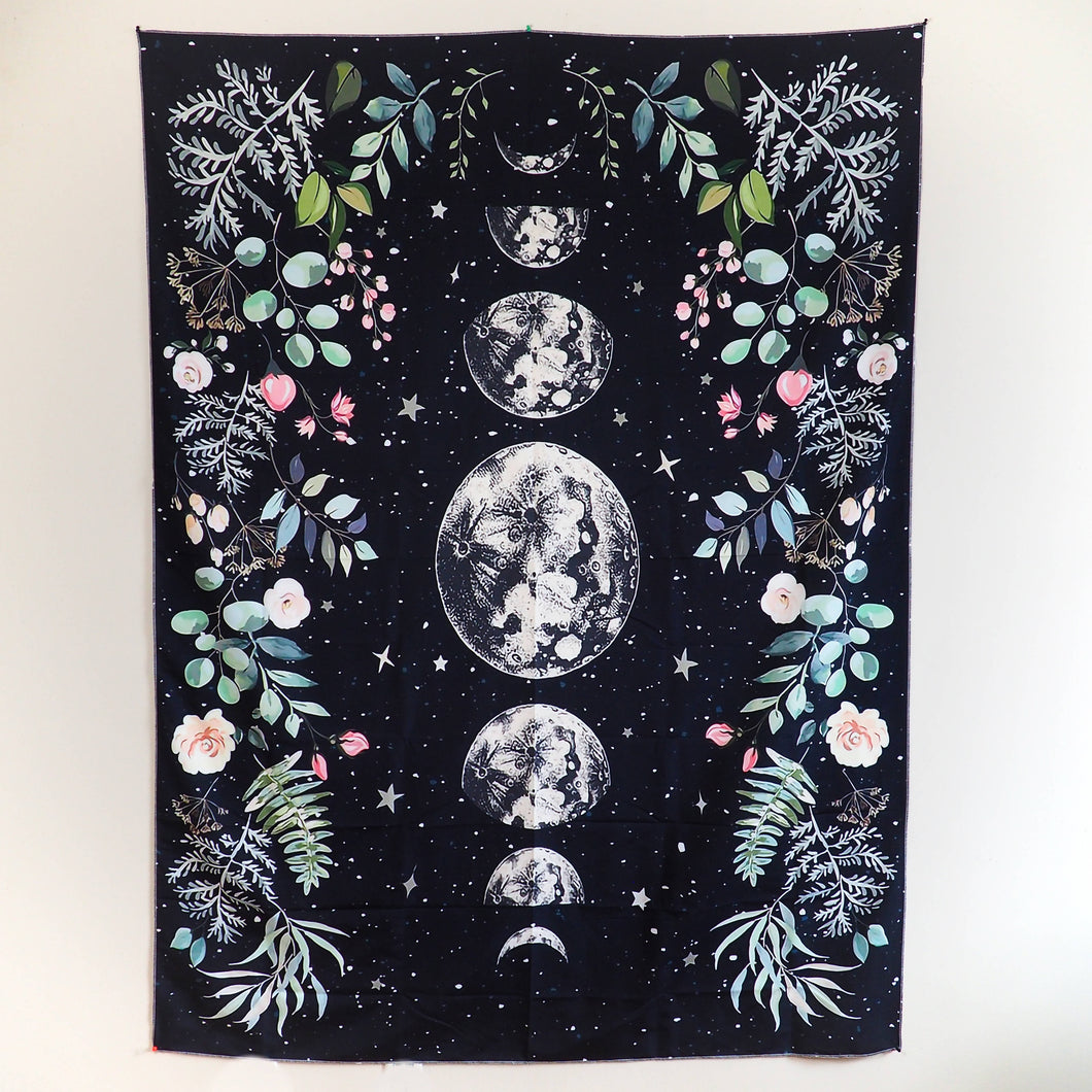 Wall Hanging - Floral Moon Phases