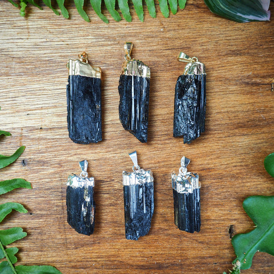 Black Tourmaline Pendants - Shakti