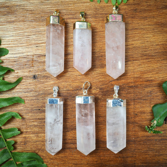 Rose Quartz Pendants - Shakti