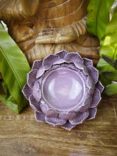 Load image into Gallery viewer, Pillar Candle Holder - Lotus Flower (Purple)