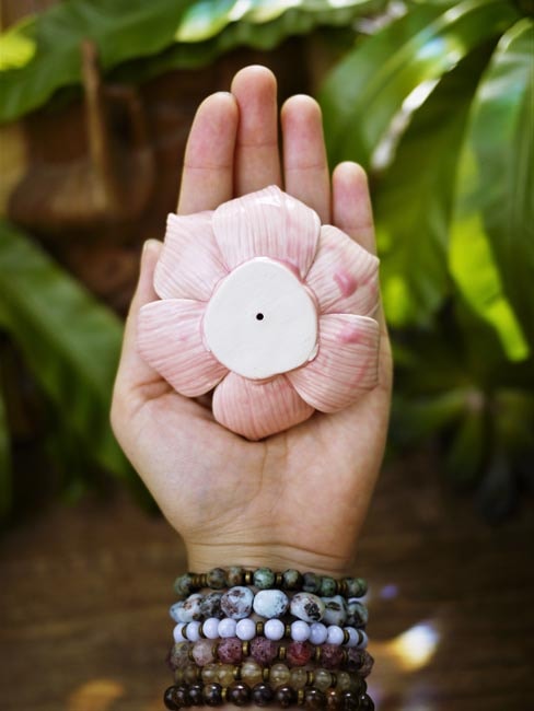 Incense Holder - Blooming Lotus Flower (S / Pink) - Shakti