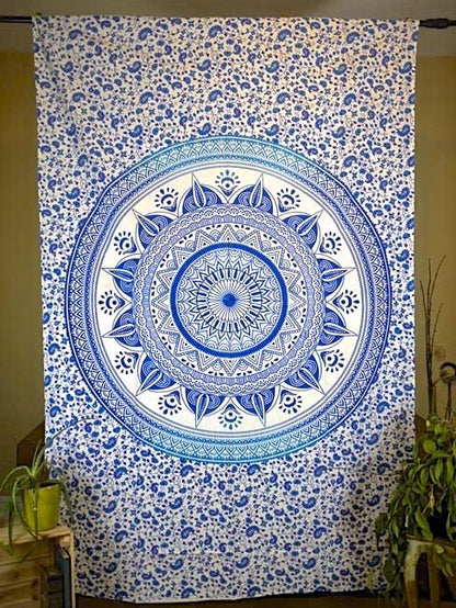 Wall Hanging - Paisley Mandala (Blue) - Shakti