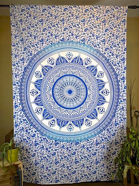 Wall Hanging - Paisley Mandala (Blue)