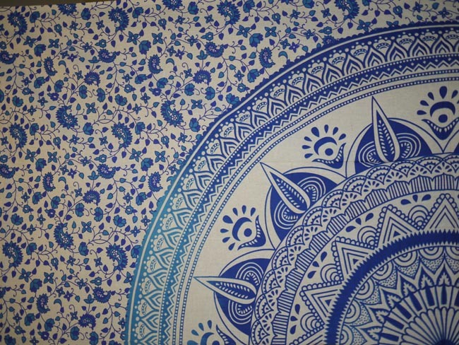 Wall Hanging - Paisley Mandala (Blue) - Shakti