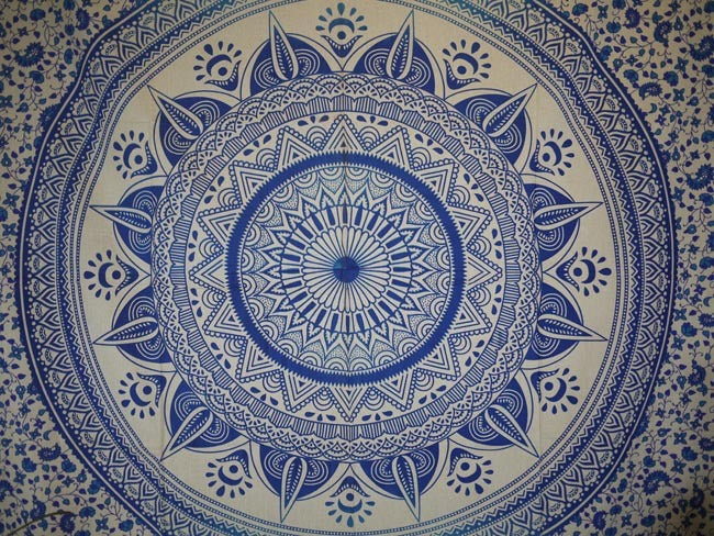 Wall Hanging - Paisley Mandala (Blue) - Shakti