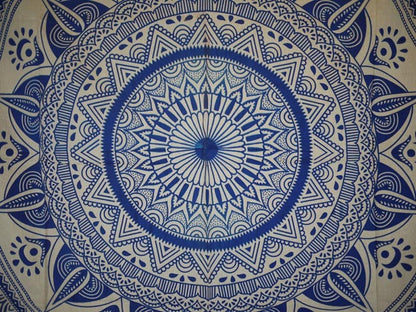 Wall Hanging - Paisley Mandala (Blue) - Shakti