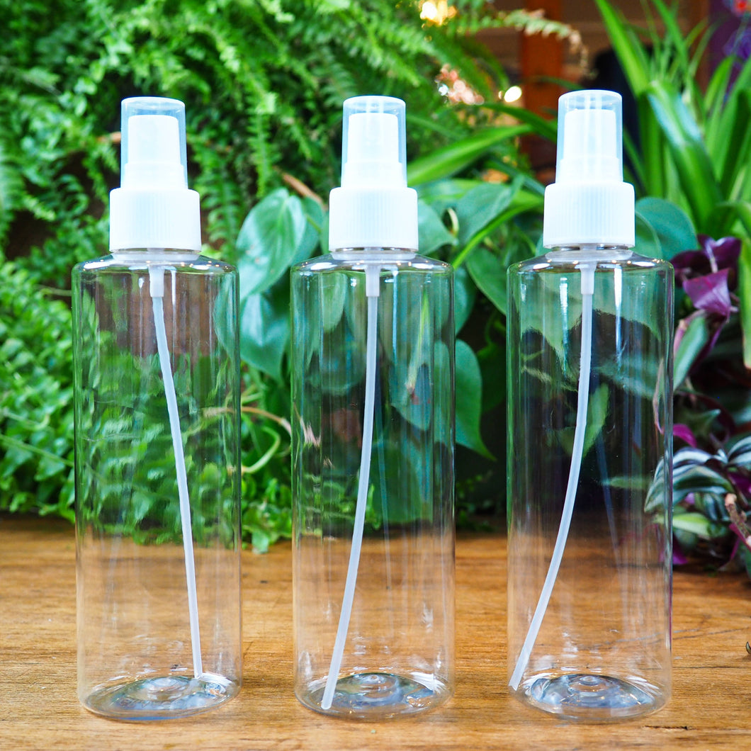Clear Plastic Spray Bottle (220ml)