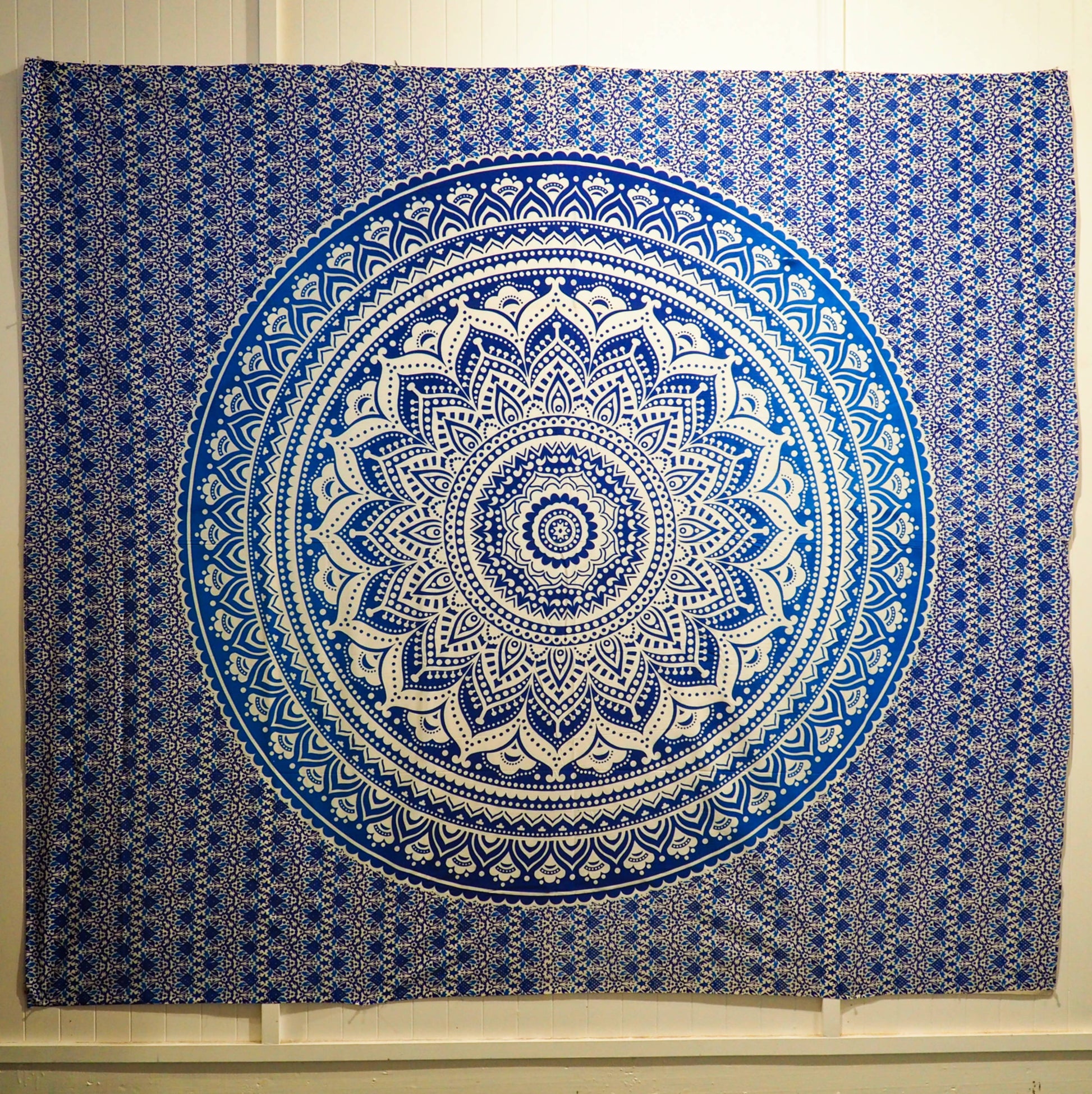 Wall Hanging - Wheel Mandala (Blue) - Shakti